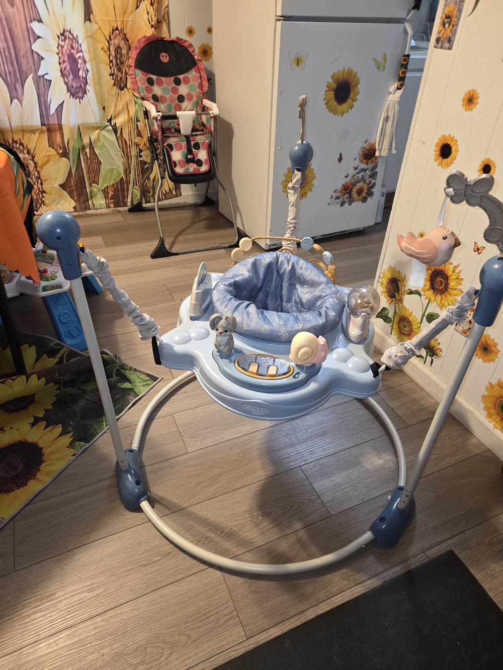 Blue Baby Activity Jumper with Interactive Toys - Unbranded